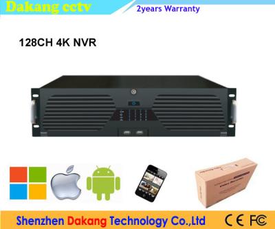 中国 128CH P2P の onvif NVR の 16pcs HDD SATA 64channel 4K ネットワークのビデオ レコーダー 販売のため