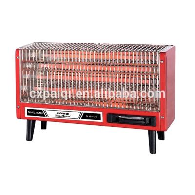 China Commercial Electric Heaters 1200W/2400W , 4 Lamp Quartz 220 Volt Waterproof Electric Heater for sale