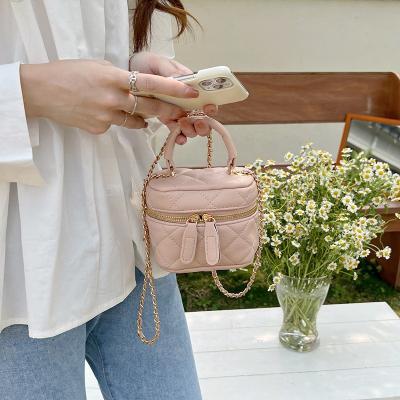 China Fashion Small Scented Wind Zipper Jelly Color Purses Matte Rhombic Shoulder Bag For Ladies for sale