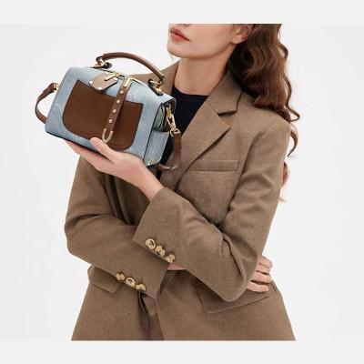 China Fashion Design Chain Women Shoulder Cross - Body Bag Ladies Luxury Denim Handbag Small for sale