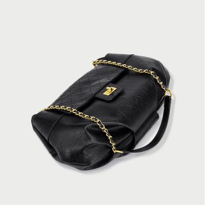 China Vintage Waterproof Women's Purse PU Leather Chain Bag Outdoor Leisure Shoulder Handbag for sale