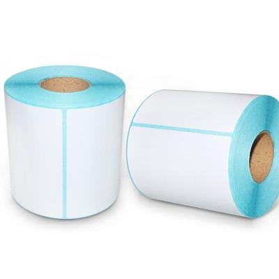 China Waterproof 4x4 Inch Shipping Label Color Label Paper Thermal Paper Roll Thermal Label Printer Label Sticker for sale