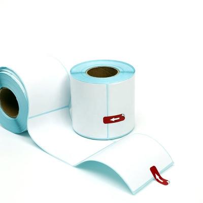 China Waterproof Self Adhesive 100X150Mm Label Rolls Blank Dymo Shipping Label 4X6 Clear Thermal Shipping Label for sale