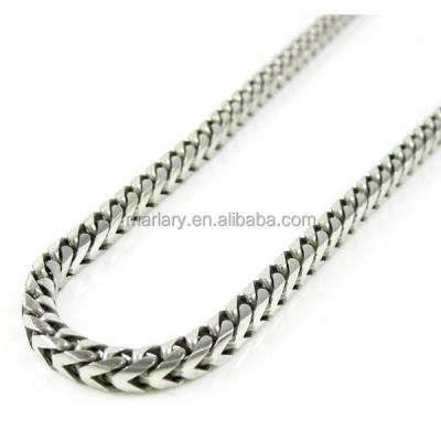 China Wholesale Durable Franco Chain Necklace Franco Chain Price 316L Stainless Steel Customized Size Cheap for sale