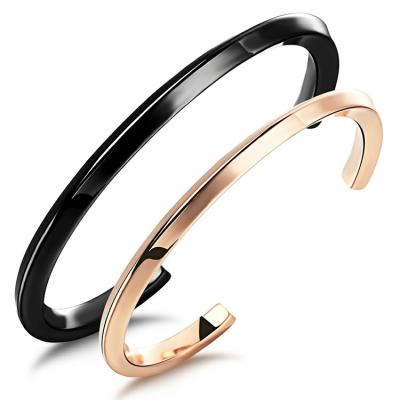 China Stainless Steel Fashion Jewelry Italy Women's Gold Bracelet Marlary Patterns Design Cuff Bangle Bracelet for sale