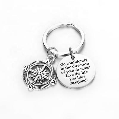 China European Metal Steel Jewelry Style New Good Inspired Sister Key Chain Gift Stainless Steel Key Chain And American Titanium for sale