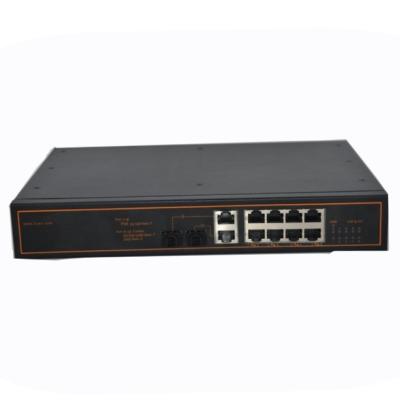 China POE 150W 8 Ports Industrial POE Switch Ethernet 10/100Mbps IEEE 802.3 af/at Smart Network Switch for sale