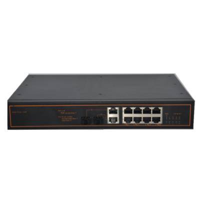 China Popular POE Factory Port POE Network Switch 10 IP40 Din-Rail Mounted Unmanaged Industrial Ethernet Switch for sale