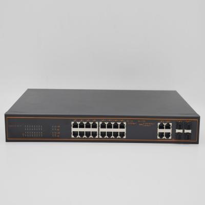 China Din-Rail Ethernet Industrial Unmanaged Switch 20 Port Switch with 4M SDRAM\Packet Buffer for sale