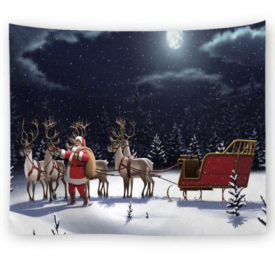 China Factory direct sales traditional hot sale border special for trade Santa Claus outdoor multifunctional tapestry for sale