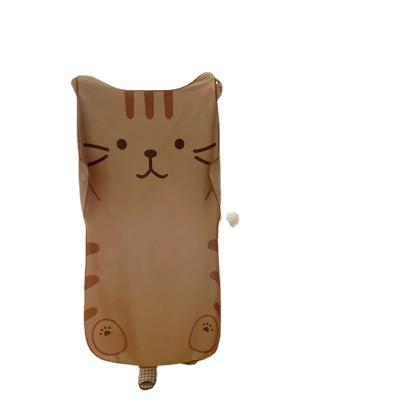 China Cute Flannel Blanket PORTABLE Cartoon Cat Quilt Office Nap Blanket Student Dormitory Air Conditioning Blanket for sale