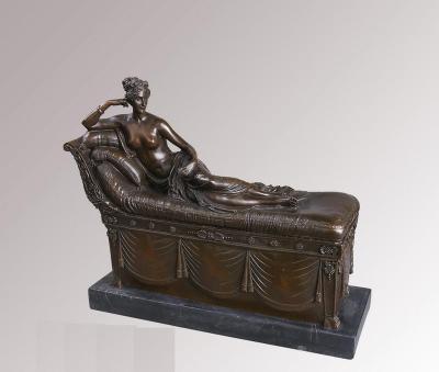 China Europe Hot Selling Bronze Sculpture European Nudity Napoleon Sister Great For Gifts And Home Decor for sale