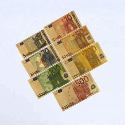 China Factory Price Europe Collective Gift Original Euro Gold Foil Note for sale