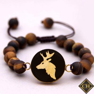 China 2018 New European Gold Art Deer Bracelet for sale