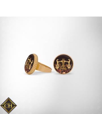 China Girl Libra European Zodiac Trendy Ring for sale