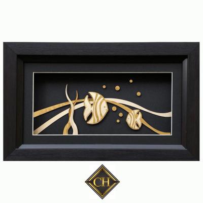 China Beautiful hand made aquarium art 24k gold from Europe for sale