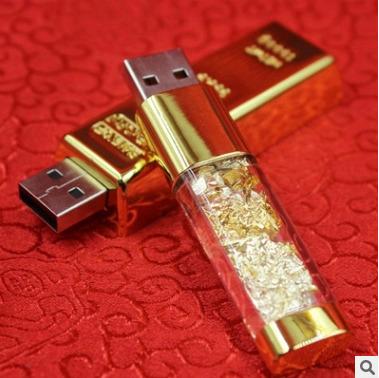 China Promotional Stick Business Festival Gifts Gold Plated USB for sale