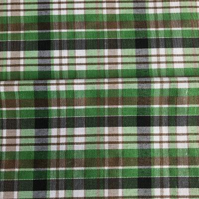 China Shrink-Resistant Green Check Fabric Plaid Fabric For School Uniform for sale