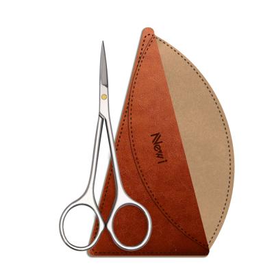 China Amazon Hot Sale Cuticle Nail Scissors Cutter Right Handed Scissors for Trimming Repairing and Deburring Cuticles with Portable Case for sale