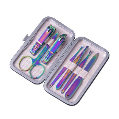 China Professional Nail Care Treatments 7pcs Stainless Steel Nail Clipper Manicure And Pedicure Set Nail Tools Nail Cutter Kit For Travel And Grooming Kit for sale