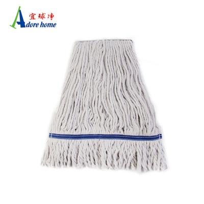 China Stocked Mop Maker Floor Cleaning Water Mop Head Cotton Mop Wet Refill for sale