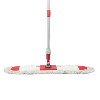 China Traditional Flat Broom Plastic Microfiber Scrubbing Can Be Customized Broom Dusting Hand Push Broom for sale