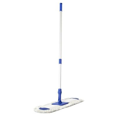 China Traditional Detachable Flat Broom Flat Plastic Lazy Household Dusting Broom Convenient Rotating Broom for sale