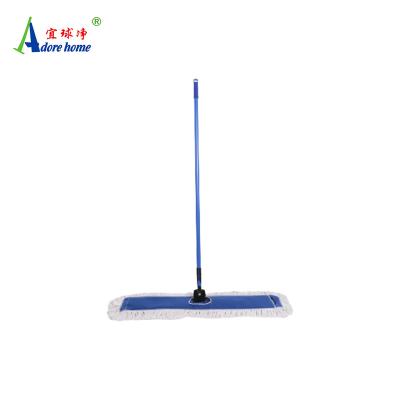 China Sustainable Price Cheap Industrial Cotton Broom With Iron Handle Cleaning Broom for sale