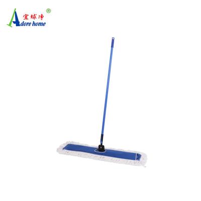 China Cotton Stocked Dust Brooms With 360 Rotating Metal Frame For Floor Lobby Cleaning Mops For Industrial And Commercial Use for sale