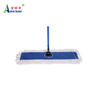 China Factory Stocked Wholesale 360 ​​Rotating Cotton Lobby Wipes For Lobby Floor Cotton Wet And Dry Cleaning Dust Mops for sale