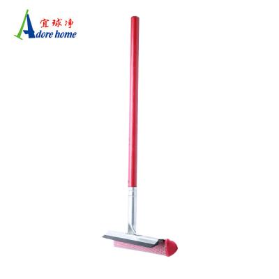 China Durable Window Cleaning Squeegee Combo Rubber Bulk With Sticker Brand Soft Metal Floor Wiper Rubber Squeegee for sale