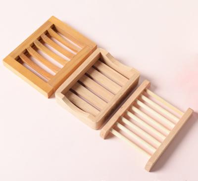 China China Biodegradable Bamboo Soap Dish Household Japanese Style Single Layer Draining Bed and Wooden Soap Box - and - TR Breakfast Wooden Soap for sale