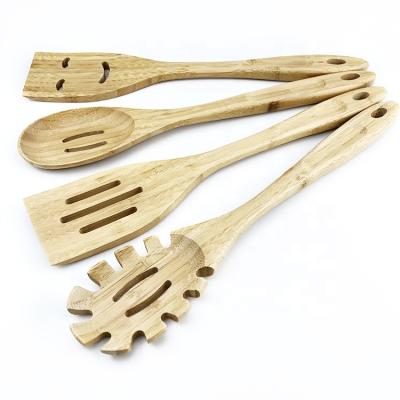 China Sustainable Non-Toxic Kitchenware Bamboo Bulk Hanging Kitchen Utensils for sale