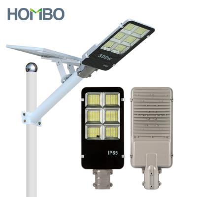 China ROAD HOMBO Lampara Solar Rechargeable Aluminum Separated 30w 60w 100w 200w Outdoor Solar LED Street Light for sale