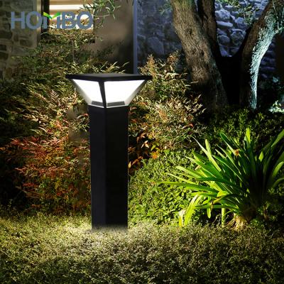 China HOMBO Garden Bollard Smart Aluminum Ip65 LED Solar Lawn Light Waterproof Integrated Outdoor Solar Garden Light for sale