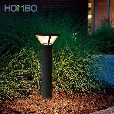 China HOMBO Garden Bollard Premium Aluminum Ip65 7W LED Solar Lawn Light Waterproof Solar Garden Light for sale