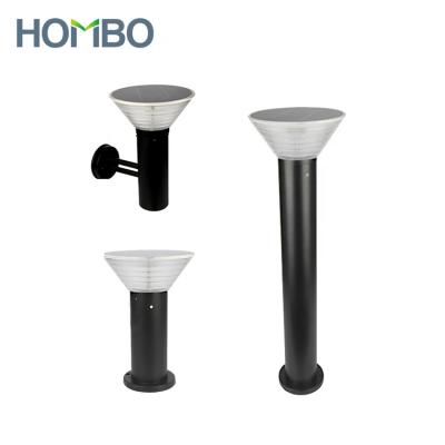 China Garden HOMBO Fast Heat Dissipation Outdoor Waterproof Home Led Solar Path Powered Lawn Lamp Bollard Light for sale