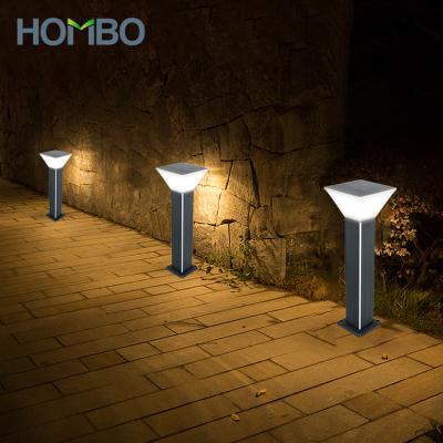 China LANDSCAPE HOMBO Smart IP65 Landscape Bollard Light 6W LED Aluminum Outdoor Waterproof Solar Garden Lawn Light for sale