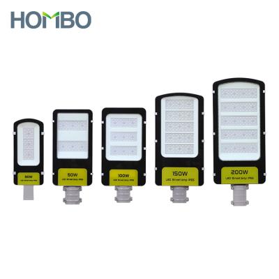 China ROAD HOMBO AC 220V Project Road Aluminum Road Light 30 50 100 150 200W Outdoor LED Street Light for sale