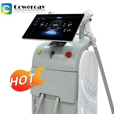 China CE-goedgekeurde 1200W diode laserhaarverwijdering en tatoeageverwijdering machine Te koop