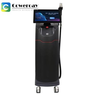 China Verticale 1200w Diode Laser pijnloze 808nm Diode Laser Haarverwijderingsmachine Te koop