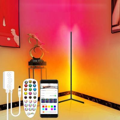 China RGB Corner Floor Lamp With Hot New Products Floor Lamp Remote Control Floor Lamps Standing Led RGB Corner Floor Lamp for sale