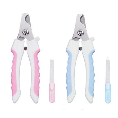 China Viable High Quality Pet Clipper And Trimmer Set Dog Nail Scissors Nail Clippers With Folder for sale