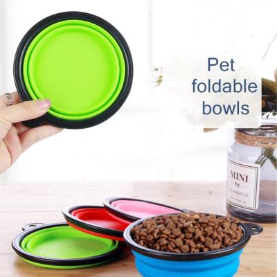 China Sustainable Collapsible Collapsible Dog Cup Expandable Water Bowl Dish for sale