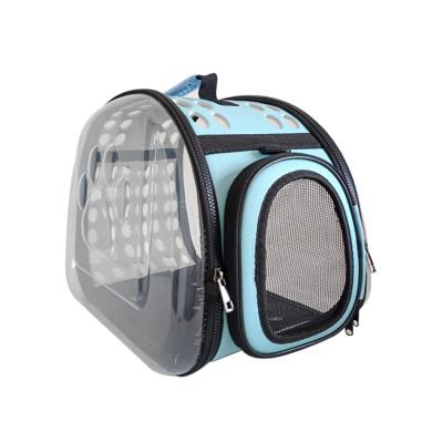 China Fashional Sustainable Transparent Breathable Portable Travel Cat Pet Carrier for sale