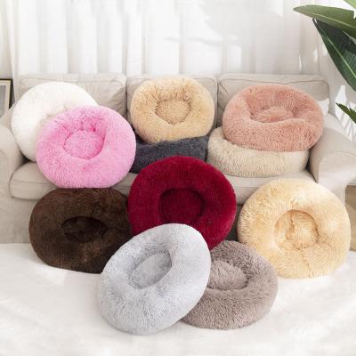 China Breathable Removable Soft Colorful Luxury Warm Fluffy Small Medium Large Dog Bed for sale