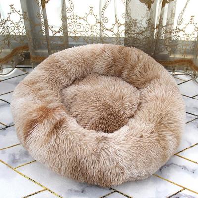 China Wholesale Custom Large Round Fluffy Washable Breathable Cats Dog Bed for sale