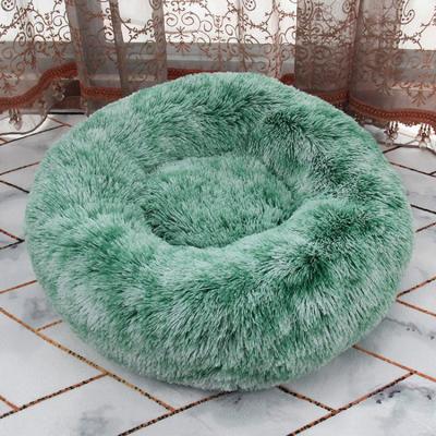 China Breathable Factory Supplied Round Shape Luxury Plush Memory Foam Dog Accessories Comfortable Pet Bed for sale