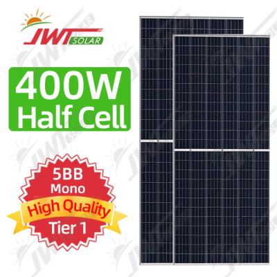 China Top Half Cell Module PV 72 Solar Panels 400w PERC Monocrystalline Solar Panel 156.75mmx156.75mm for sale