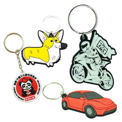 China Heart Car Washable Rabbit Unicorn Personalized Rubber Soft 2d and Plastic Key Chain 3d Car Shape Customized Key Chain 3d Soft PVC for sale